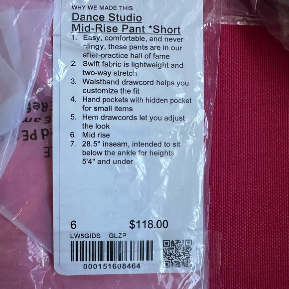 NEW IN BAG Lululemon Dance Studio pants - Picture 5 of 6